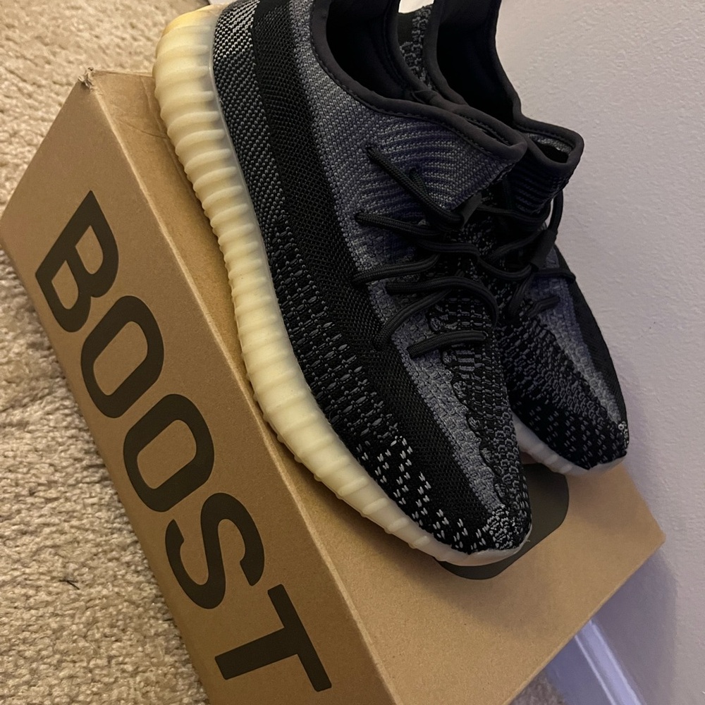 Adidas Black and Gray Yeezy Sneakers